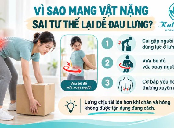 Vì sao mang vật nặng sai tư thế lại dễ đau lưng?