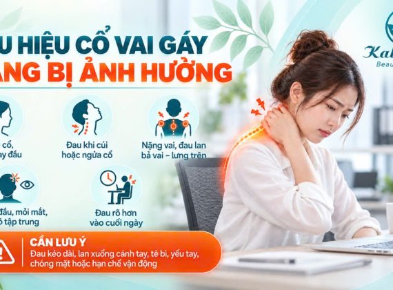 Dấu hiệu cho thấy cổ vai gáy đang bị ảnh hưởng